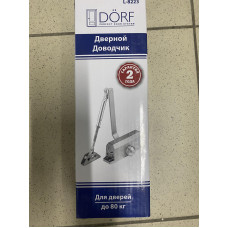 Доводчик для дверей (80 кг) DORF L-8223 белый